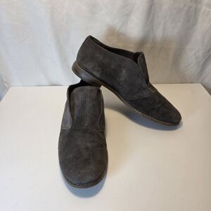 FRANCO SARTO Pieta Gray Suede Slip On Oxford Loafers Women's Size 8.5M